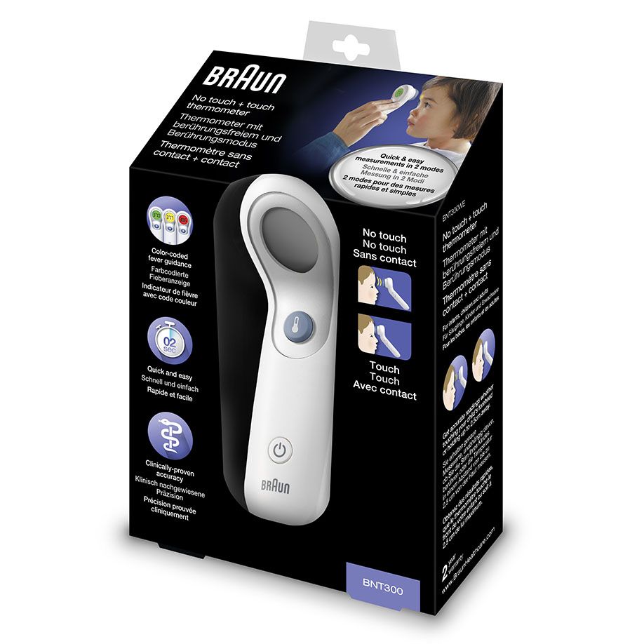 B. BraunBRAUN Stirnthermometer BNT300 berührungsfrei, weißDocMed GmbH